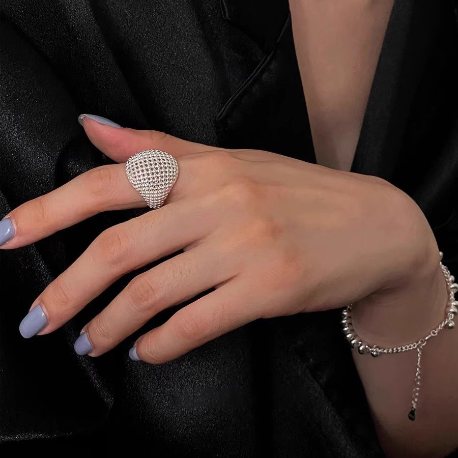 戒指女镂空网状大球ins2024年新款轻奢时尚小众设计感开口指环潮,饰品/流行首饰/时尚饰品新,戒指/指环,淘宝优惠券,粉丝福利购,淘宝优惠卷