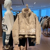 假两件宽松立领保暖短款 羽绒服ins 新款 都市时尚 UX女装 2024冬季