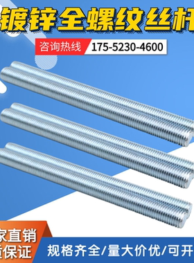 全螺纹Q235 45# 35或40Cr调质丝杆螺丝螺杆螺栓螺柱M18M24M30定制