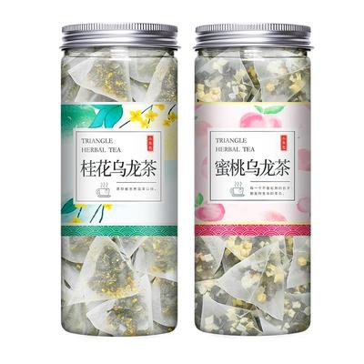 蜜桃乌龙茶桂花白水冷泡