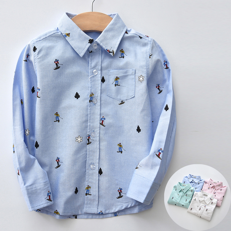 Chemise enfant à manche longue - Ref 2083299 Image 1