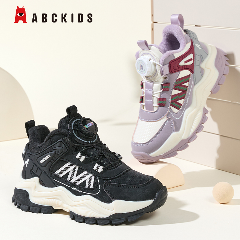 Abckids保暖休闲儿童绒童鞋