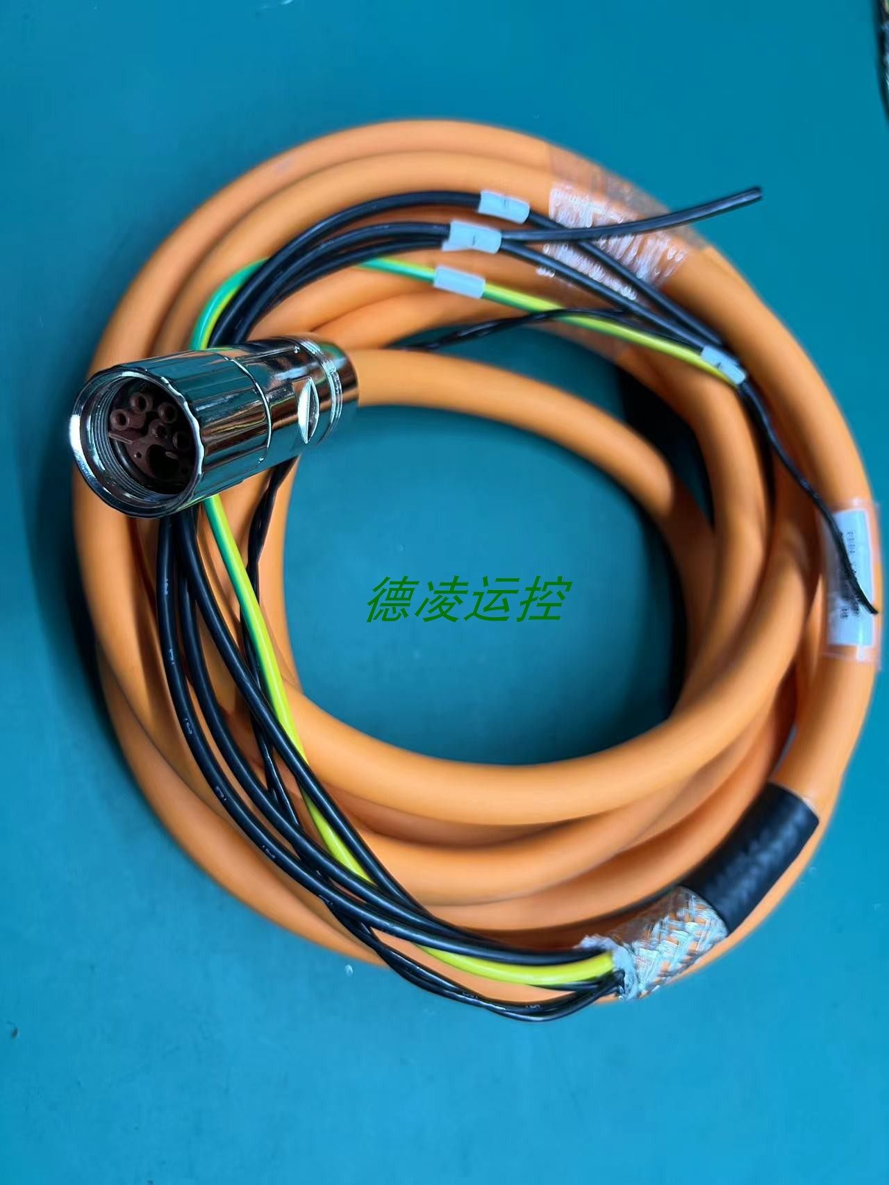 欧姆龙1S伺服驱动器连接伺服马达屏蔽6芯电源抱闸线R88A-CA1H003B图片