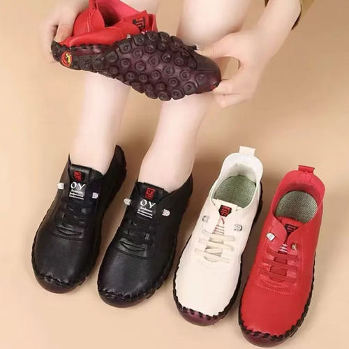 秋季妈妈鞋女广场舞低跟休闲单鞋