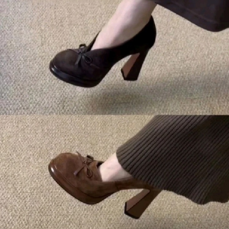 不累脚浅口单鞋高跟鞋女