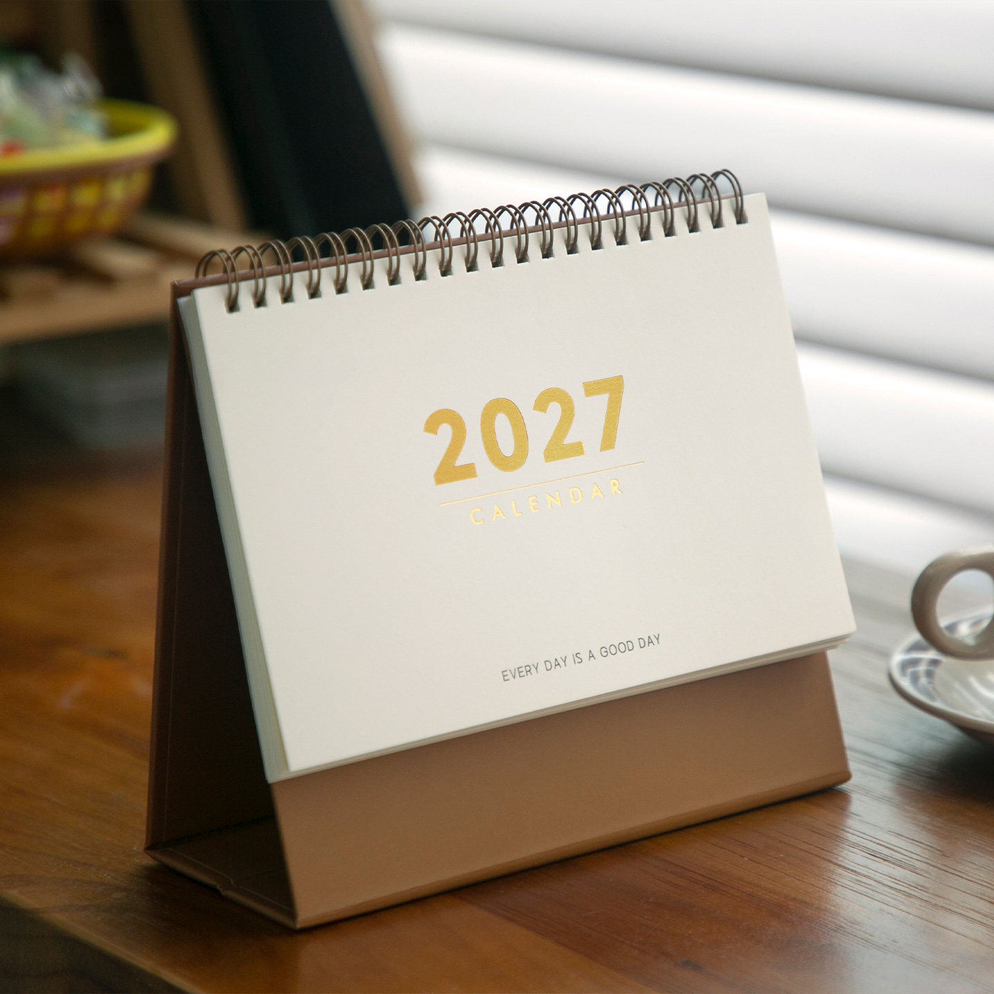 极简主义2027年日历桌面摆件图片