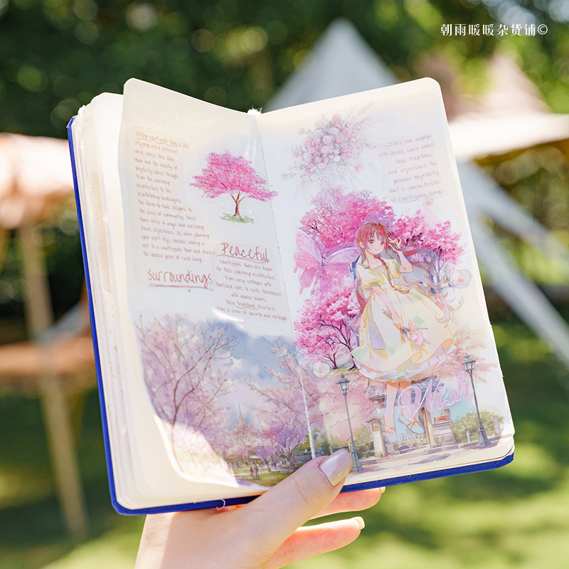 油画光影复古手帐素材背景纸