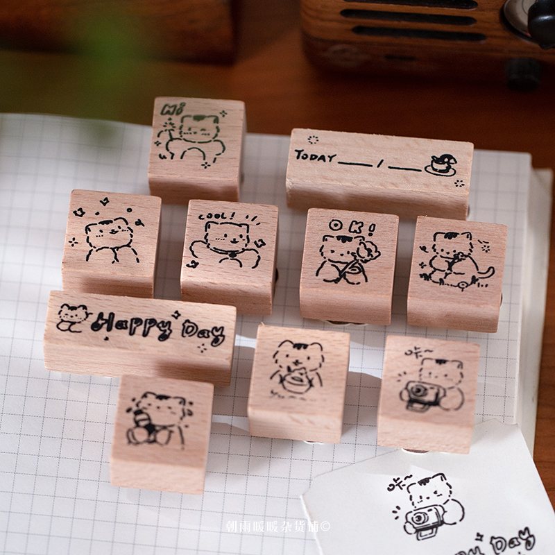 猫咪迷你手帐印章套装
