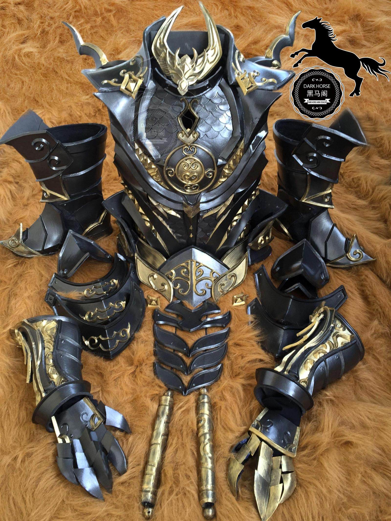 【黑马阁】剑网三 苍云 铠甲 cos 苍云军 成男 道具 朔雪 定制