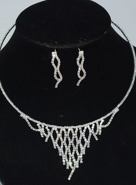 水钻合金水波链女首饰套链项圈