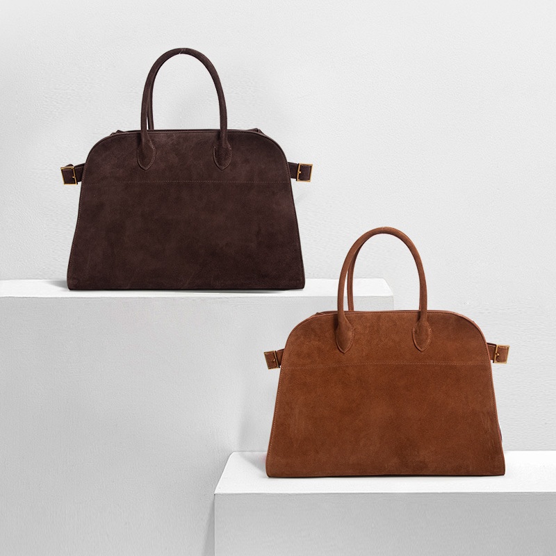 2025秋冬麂皮真皮大包笔记本上班族女手提包牛皮大容量女通勤感