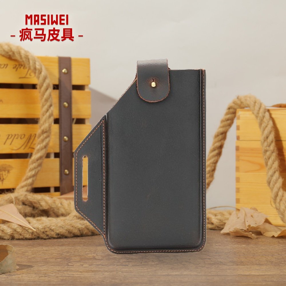 2026春季疯马皮复古男士手机包 头层牛皮穿皮带男腰包干活,箱包皮具/热销女包/男包,男士包袋,淘宝优惠券,粉丝福利购,淘宝优惠卷