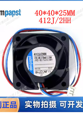 德国全新原装 TYP 412J/2HH 4025 12V 3.25W高端散热风扇4CM厘米
