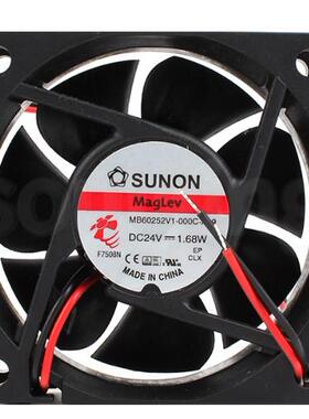 原装SUNON建准MB60252V1-000C-A99 6025 24V 1.68W变频器风扇