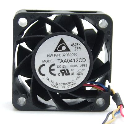 台达 TAA0412CD 4020 12V 0.60A 双滚4线温控大风量高速散热风扇