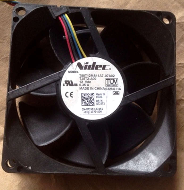 Nidec T80T12MS11A7 8025 12V 0.35A 静音 PWM调速 CPU散热风扇