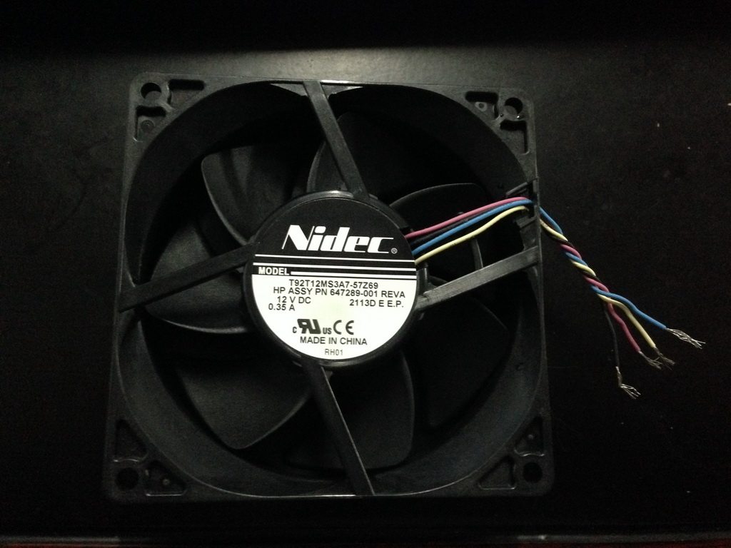 NIDEC 尼得科 CPU 风扇 T92T12MS3A7 超静音 4针高转速 12V 0.35A