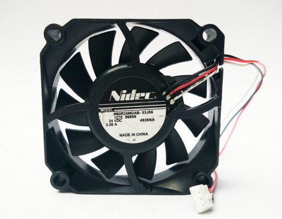 M60R24MGAB-53J56 24V 0.08A NIDEC 60*60*15 3线打印机电源风扇