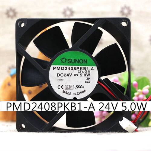 原装 SUNON PMD2408PKB1-A 24V 5.0W 8CM 8020 2线变频器散热风扇
