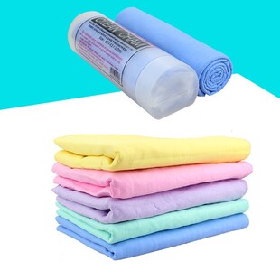 鹿皮巾PVA仿鹿皮速干洗车毛巾 宠物毛巾大号现货批发吸水毛巾桶