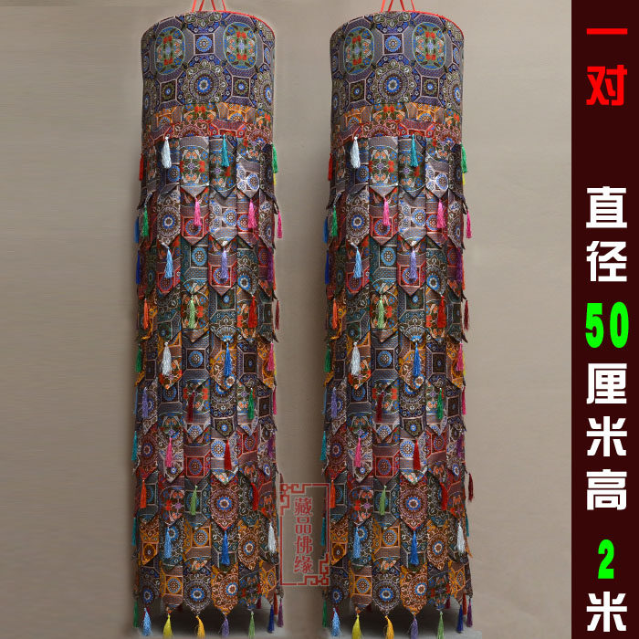 密宗寺庙寺院用品大型佛堂法会2米印度胜利幢佛幢法幢宝幢一对