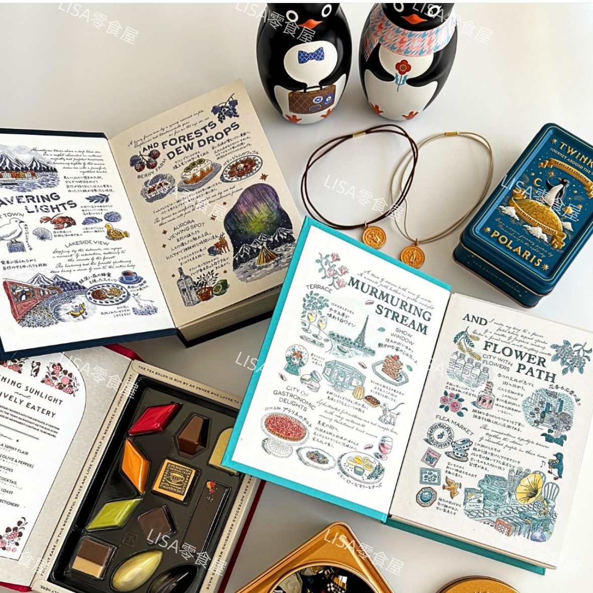 现货 日本 morozoff情人节限定企鹅咖啡馆旅行回忆系列巧克力