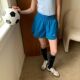 短裤 square houlest户外防水跑步运动防走光健身瑜伽速干三分裤 女