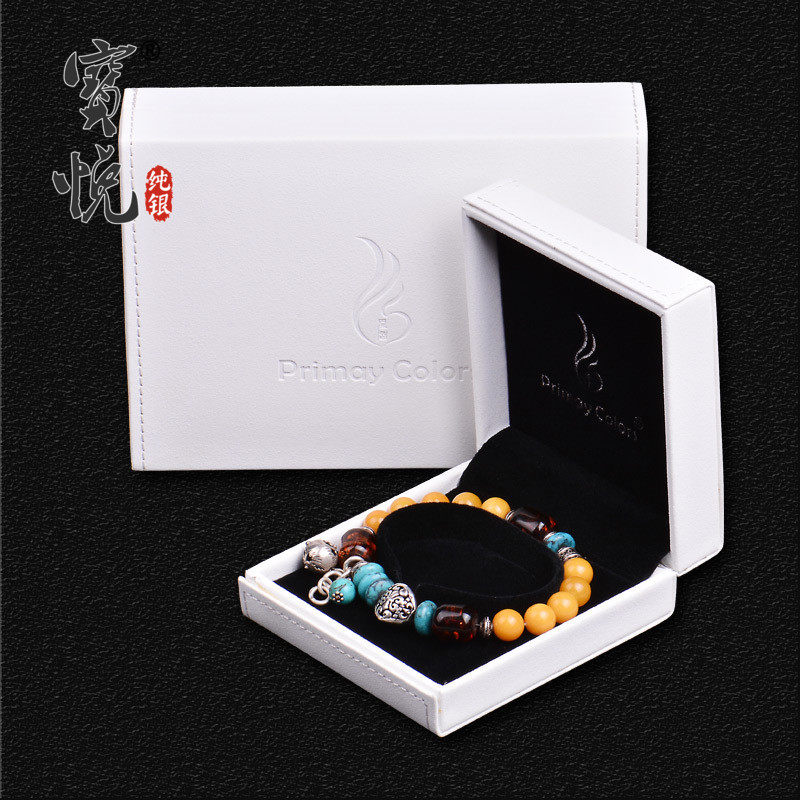 宝悦简约礼品首饰项链手镯生日礼物包装盒情人节礼物盒翻毛皮礼盒