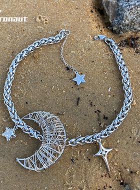 锁骨链金属项链钛钢小众原创