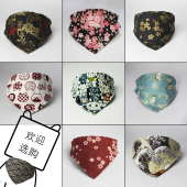 狗狗猫咪小中大型犬三角巾 和风口水巾 PM原创宠物饰品 日系围巾