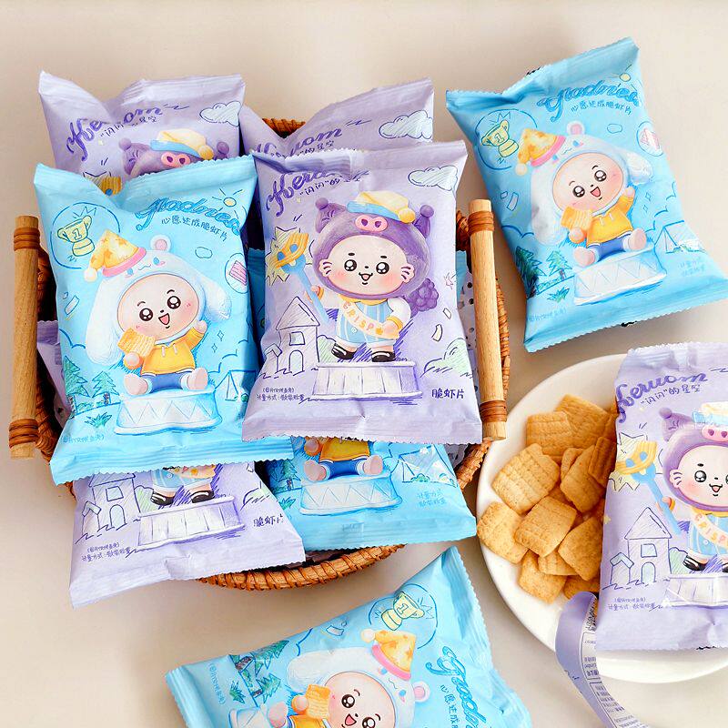 欧咔啦脆虾片鲜虾味生日满月喜饼干结婚回礼搭配休闲零食品伴手礼
