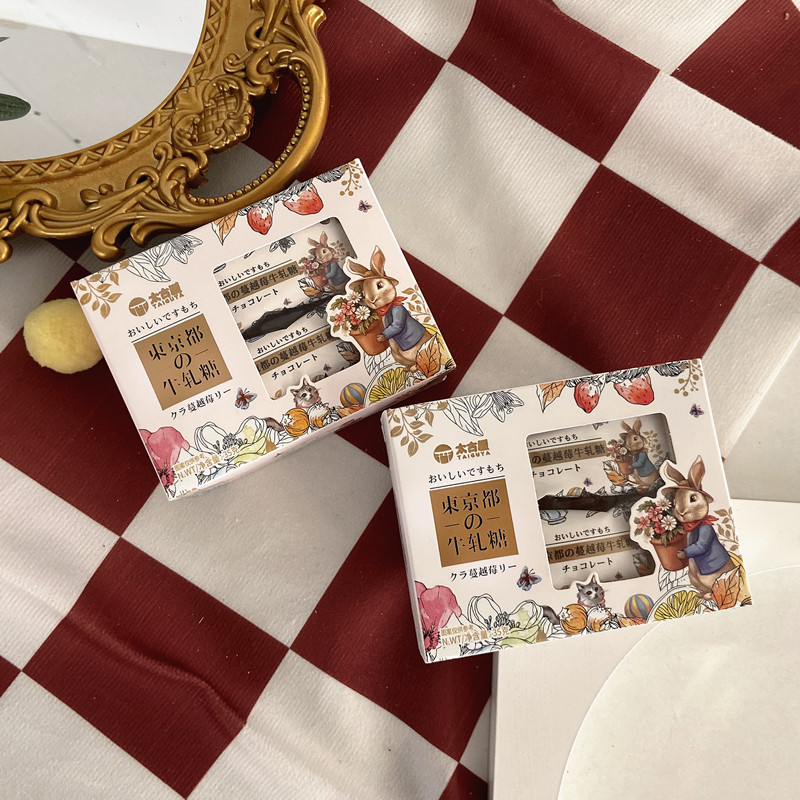 太古屋牛轧糖粉色兔子蔓越莓味结婚喜糖35g/4枚装分享零食