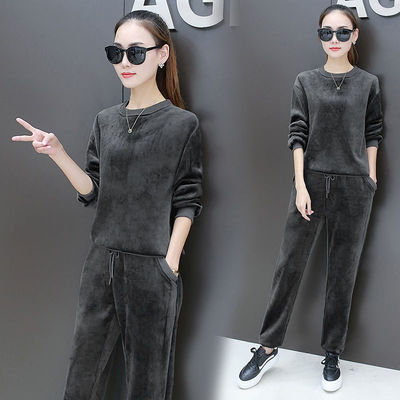 卫衣运动服两件套妈妈装潮