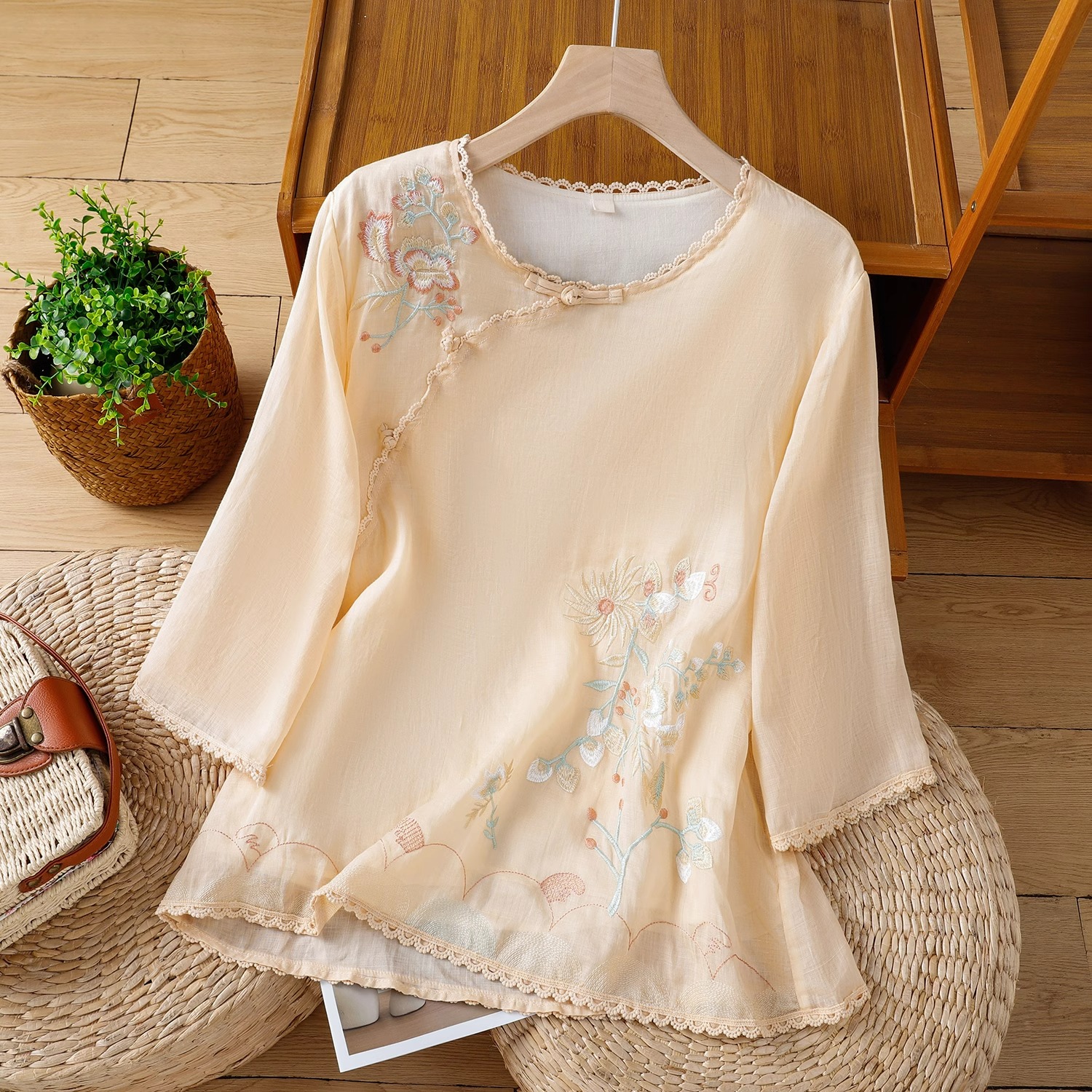 改良汉服禅意茶服小衫上衣