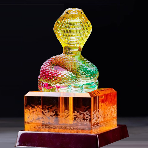 水晶琉璃玉玺胎发脐带章蛇年