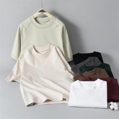 Pound raglan cotton short-sleeved T-shirt  磅插肩纯棉短袖t恤