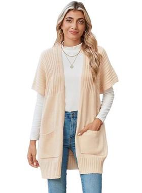 Hot selling cardigan knitted chunky sweater 开衫针织厚实毛衣