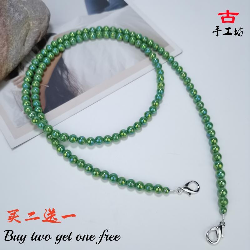 祖母绿斜挎包链包包改造链条单买