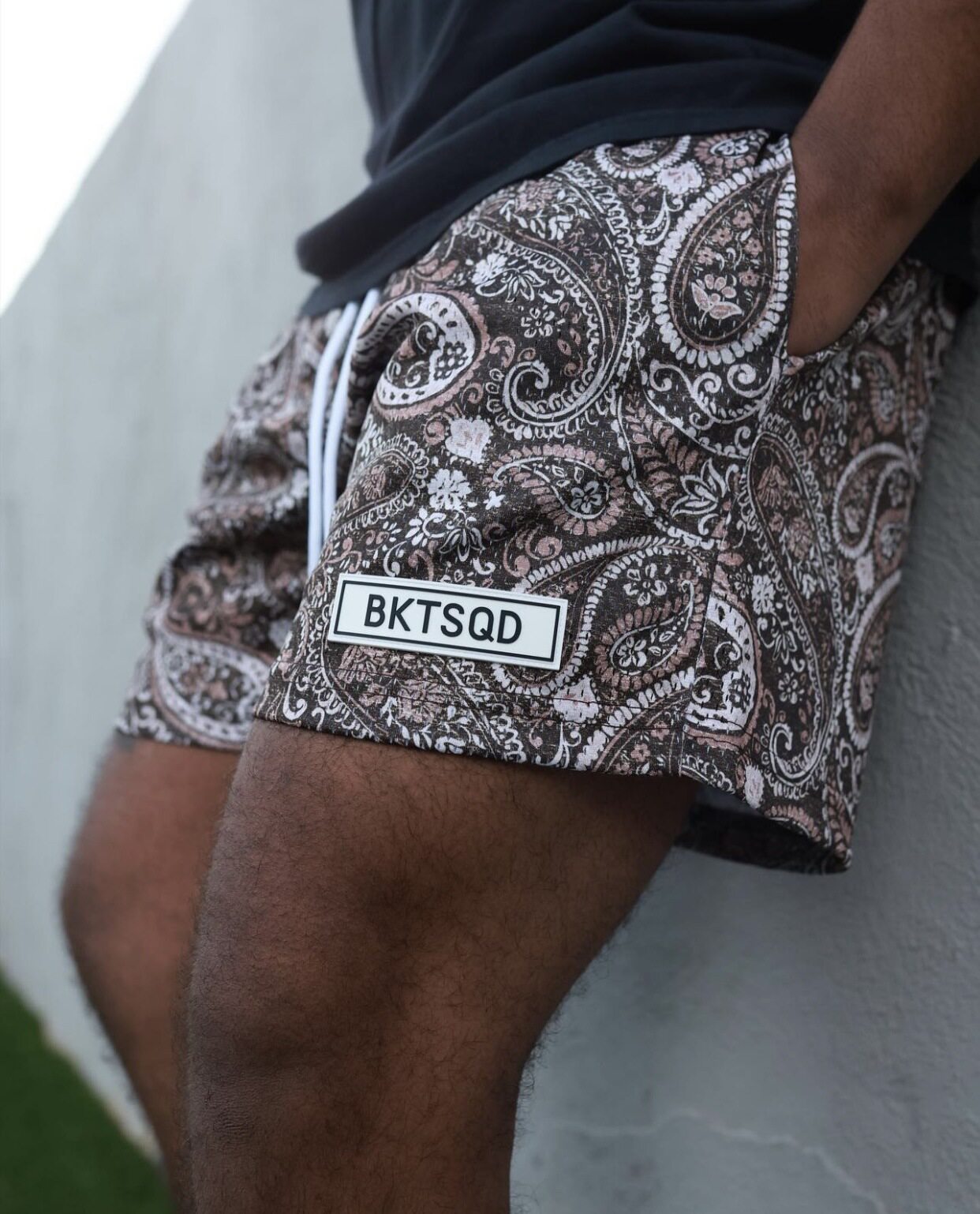 腰果花短裤男美式潮牌篮球裤街头复古四分速干训练健身运动裤夏季