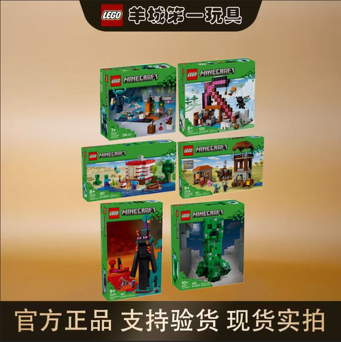 乐高21279/21275/21274/21278/21277/21276我的世界系列积木玩具