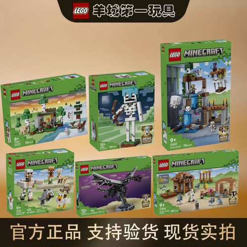 乐高21592/21593/21594/21595/21596/21597我的世界积木玩具新品