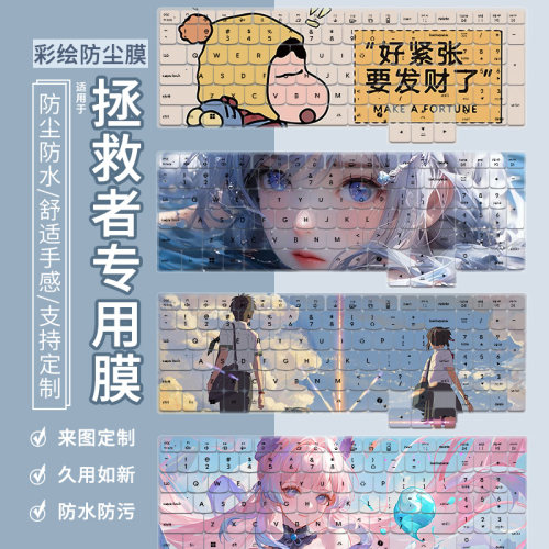 适用2026款联想拯救者R9000P笔记本R7000X/Y9000P卡通动漫键盘膜