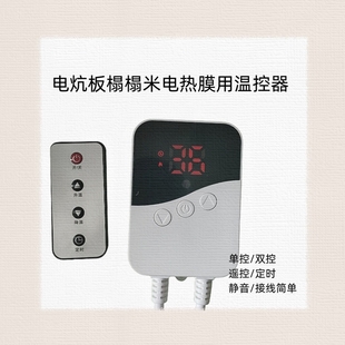 电炕榻榻米电热板电炕暖专用温控器静音电热膜采暖恒温控制器单双