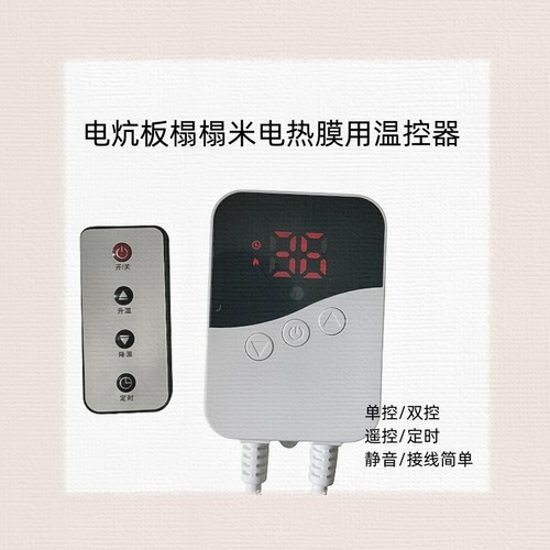 电炕暖电热膜单控双控温控器