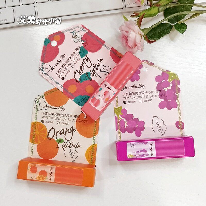 manuka bee小蜜坊果优蓓润护唇膏 滋润补水防干裂天然温和润唇膏
