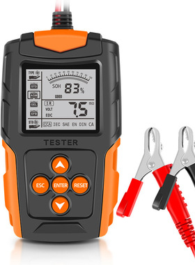 FOXSUR 12V 24V Car battery tester  LCD Battery Analyzer Test