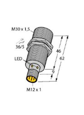 Turck 图尔克BI15U-M30-AP6X-H1141 电感式接近开关1636732