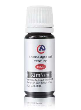 美国爱莎A.Shine 62#10ml达因液电晕墨水表面能张力测试液62dyne