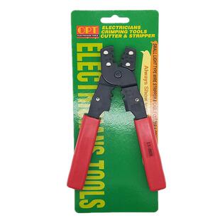 台湾OPT压线钳连续裸端子压接钳LY-202A B带切口非绝缘剪线钳