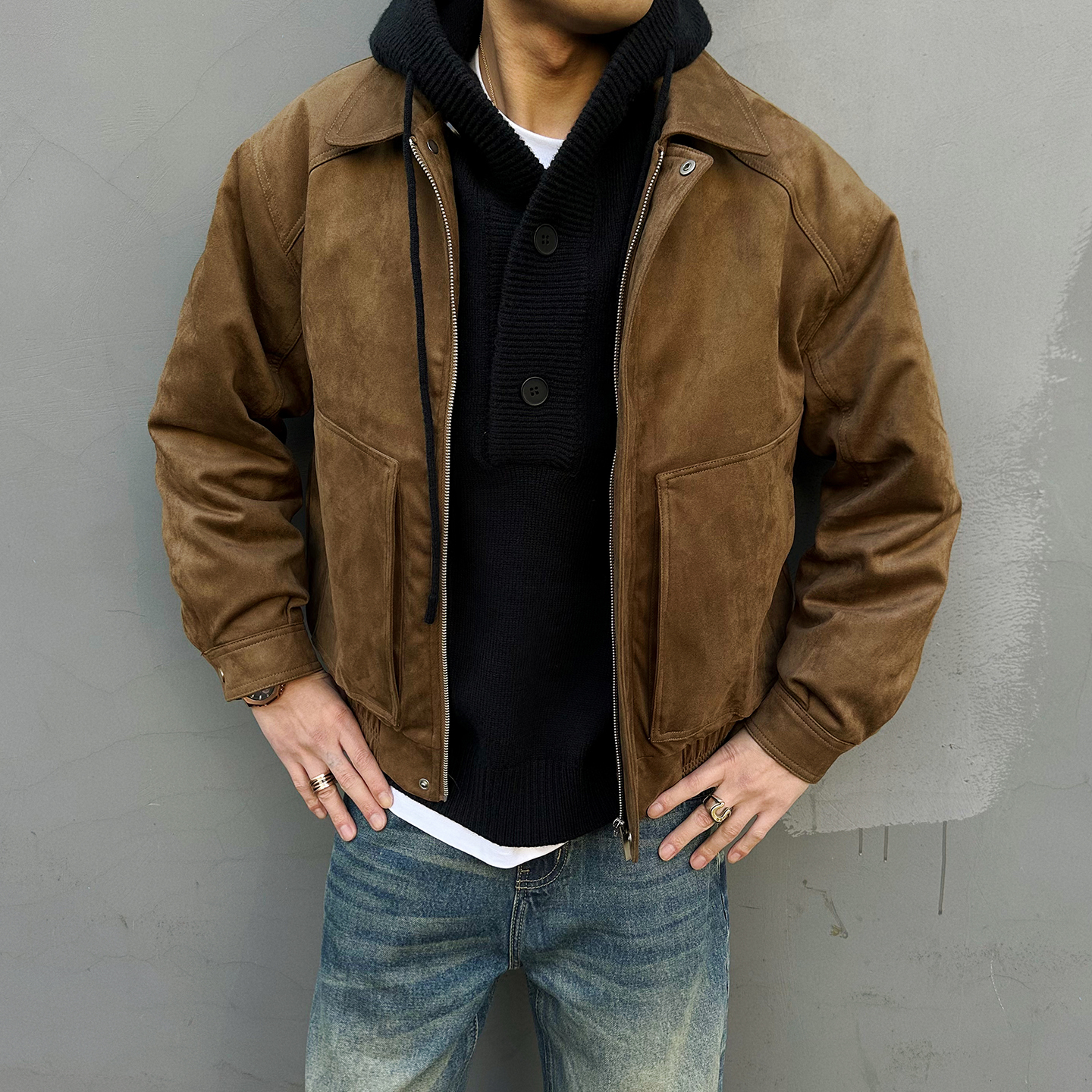 cleanfit绒面羽绒服男女休闲短裤